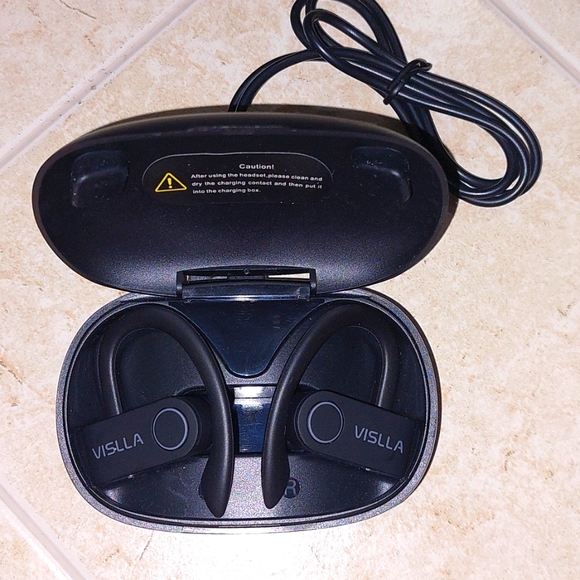 Vislla Bluetooth Sports Headphones V5.0 , Wireless Earbuds TWS - Picture 2 of 3